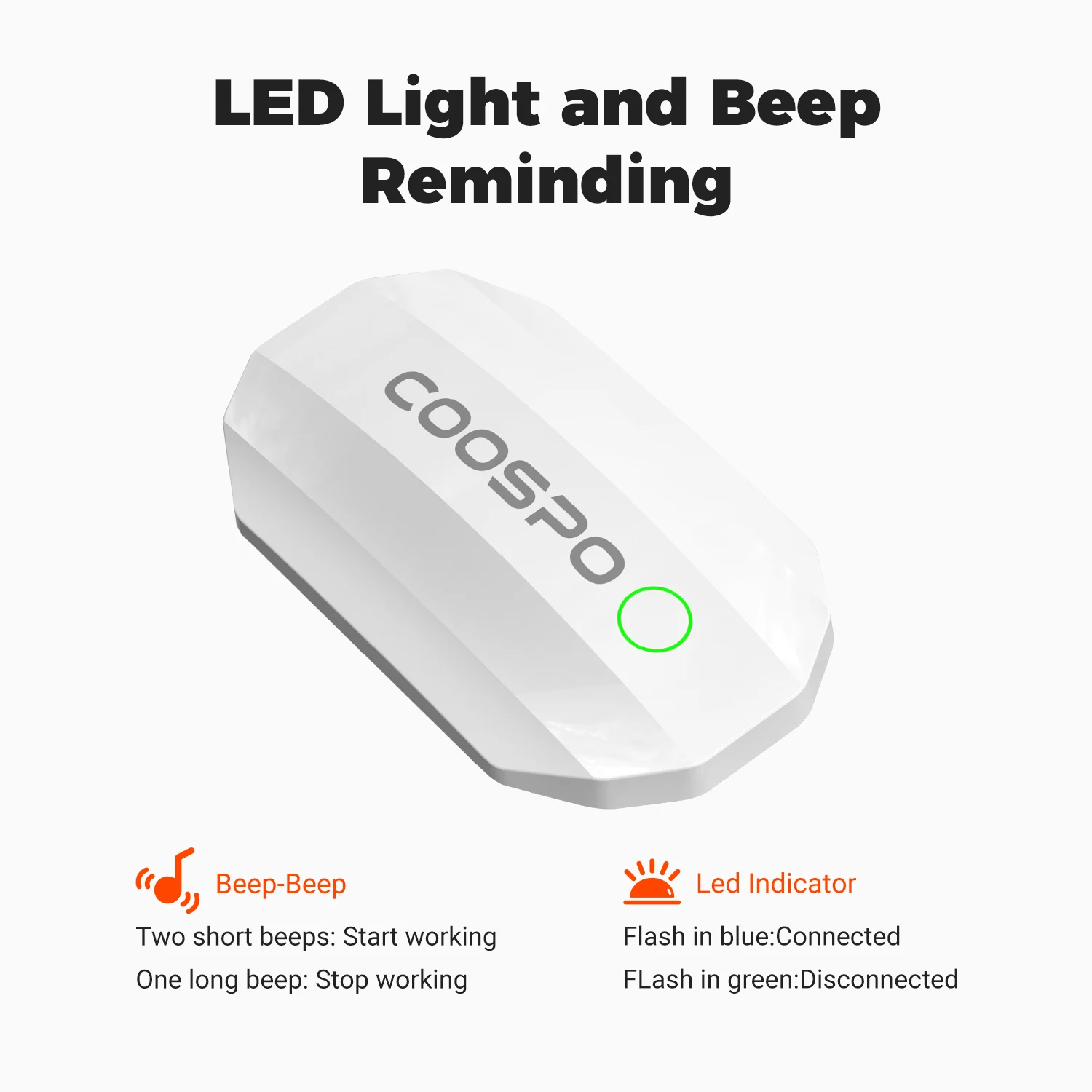 COOSPO H808S Bluetooth ANT+ Chest Heart Rate Monitor for Indoor Outdoor Cycling Running