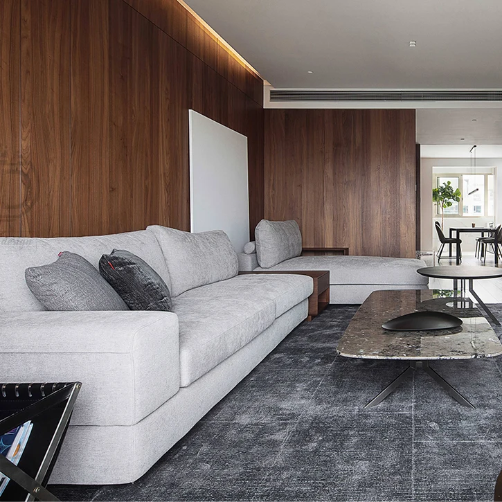 Nordic luxury big Italian sofa designer living room sectional corner sofa furniture living room