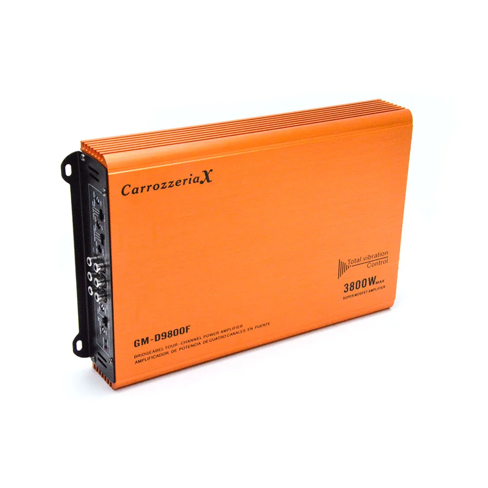 factory 4 channel sound digital  high power car  amplifier  professional class AB (GM-D9800F)