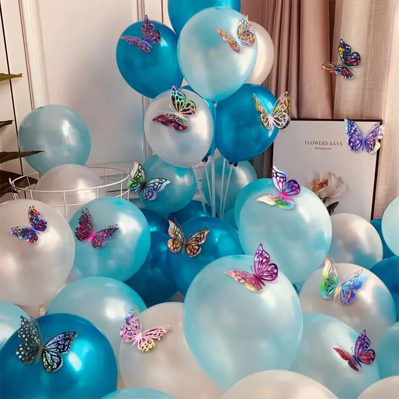 Wholesale 3D hollow butterfly wall stickers for decoration stickers for party creative wall stickers by manufacturers