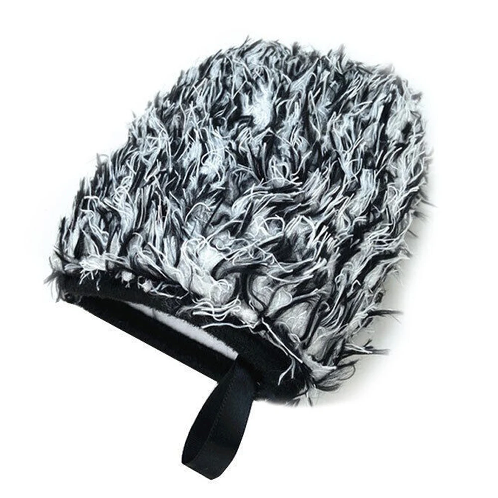 Long Fleece  Microfiber Car Wheel Mitt Glove, Snow Foam Wheel Mitt