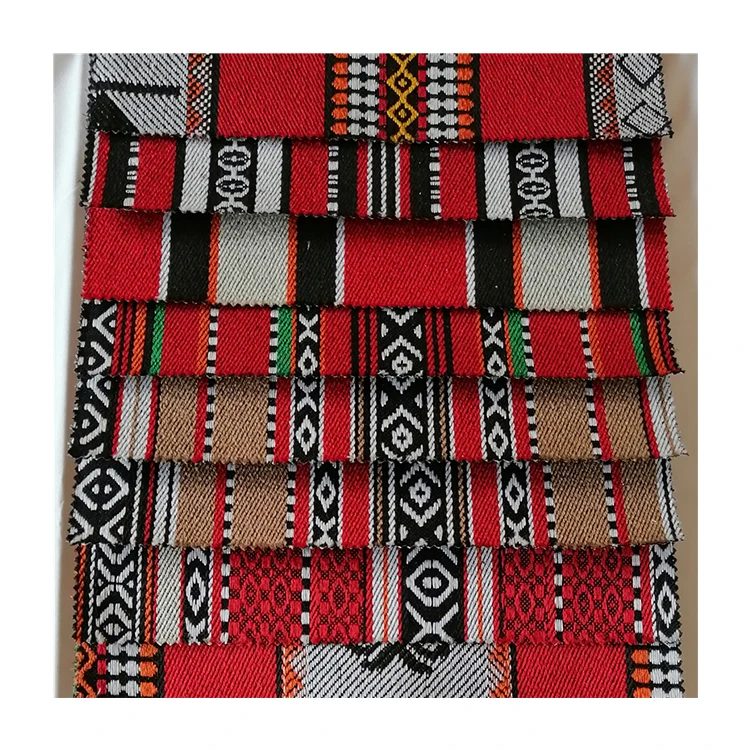 RedSun Textile Free Sample Factory Supply 100% Polyester Turkey Sofa Arabic Sadu Fabric