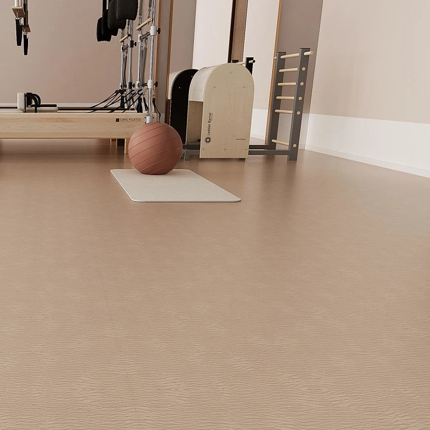 PVC Flooring Sand Grain Design Suelo Vinilico Spc Flooring Piso China Made Factory De 5mm 7mm 9mm Industrial Indoor Customizable