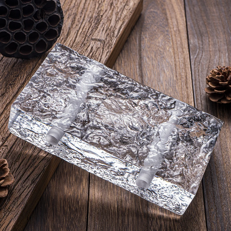 Crystal Glass Bricks Colored Custom Shape Glass Blocks Architectural Decorative Glass Block Wall Facade Partition