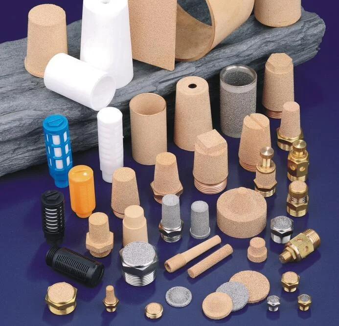 Flat head Bronze sintered Pneumatic air muffler BSLD-M5 BSLD-01 BSLD-02 BSLD-04 silencer SD Throttle Valve for
