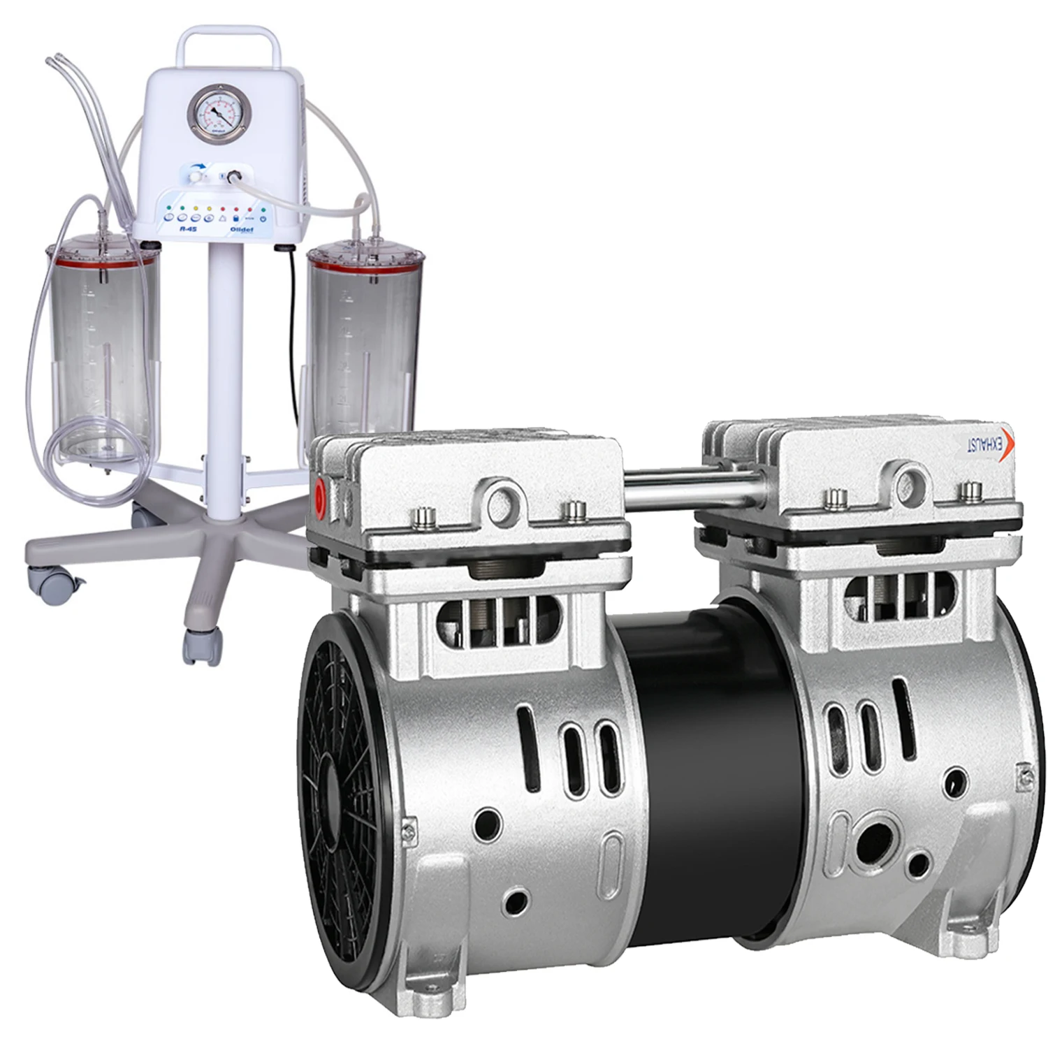 Hot selling electric oil free vacuum pump piston type 120LPM vacuum pump high pressure vacuum pump for surgical aspirator