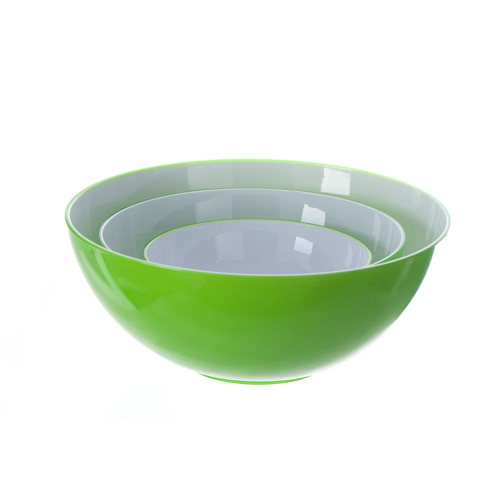 wholesale colorful dishwasher safe large recycled pet plastic prep serving bowl for cooking, baking, & food storage