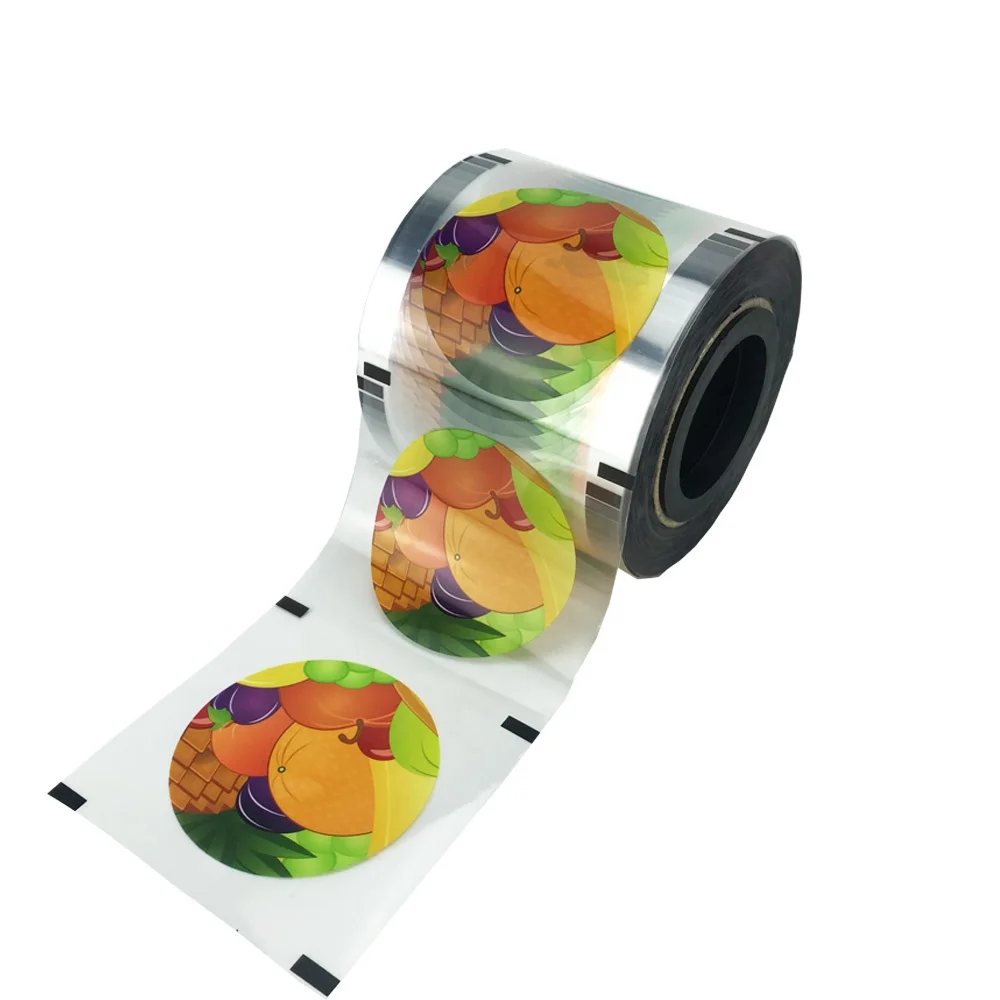 custom printed laminating bubble milk coffee fruit tea 90cm 95cm disposable plastic PP cup sealing film