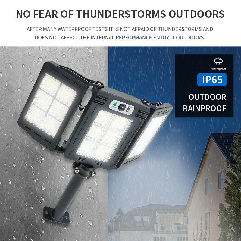 Уличный складной уличный светильник QianYu, беспроводной светодиодный фонарь на солнечной батарее с датчиком движения для дороги, сада, ярдов