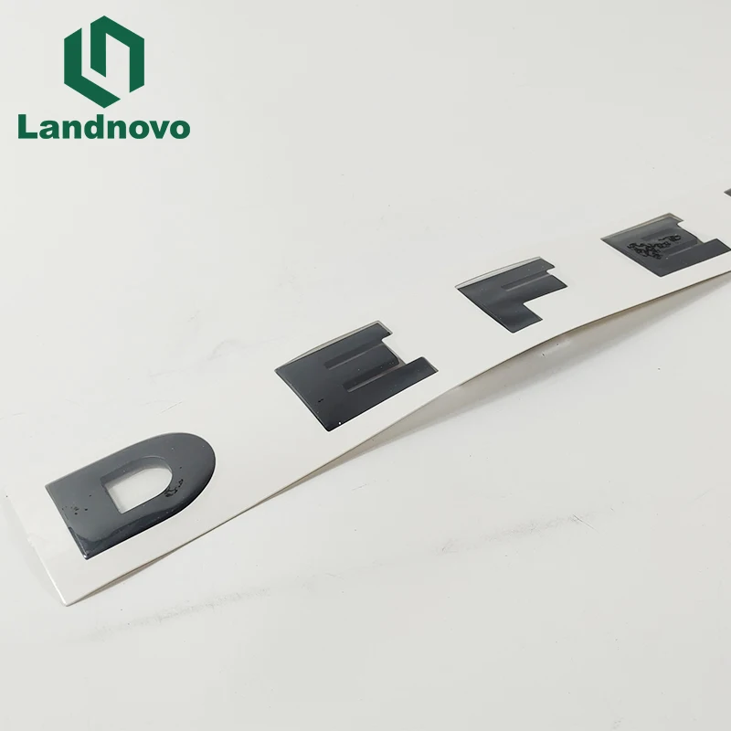 Hot Sale Car Body Sticker Front Rear Badge Emblem Sticker For Land Rover DEFENDER Gloss Matt Black Label Car Hood Letter