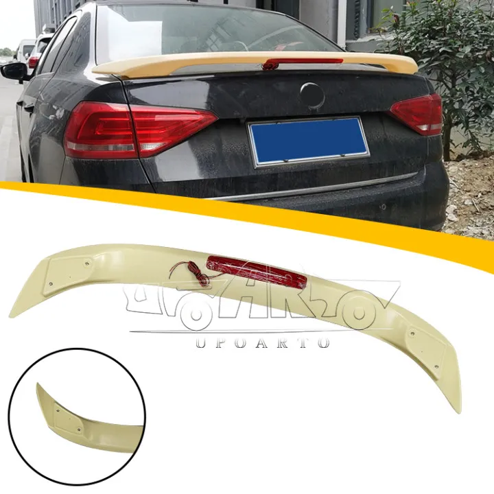 Заводская розетка Haosheng спойлер заднего света из углеродного волокна для Toyota Yaris Vios 2008 2009 2010 2011 2012 2013