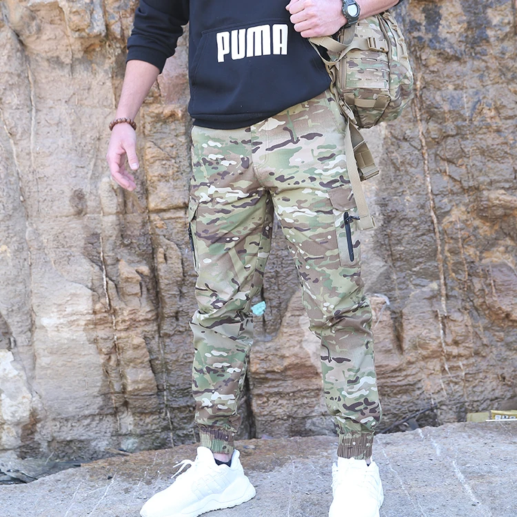 Camouflage Pant Military Men Side Pocket Camouflage Blank Cargo Pant Wholesale