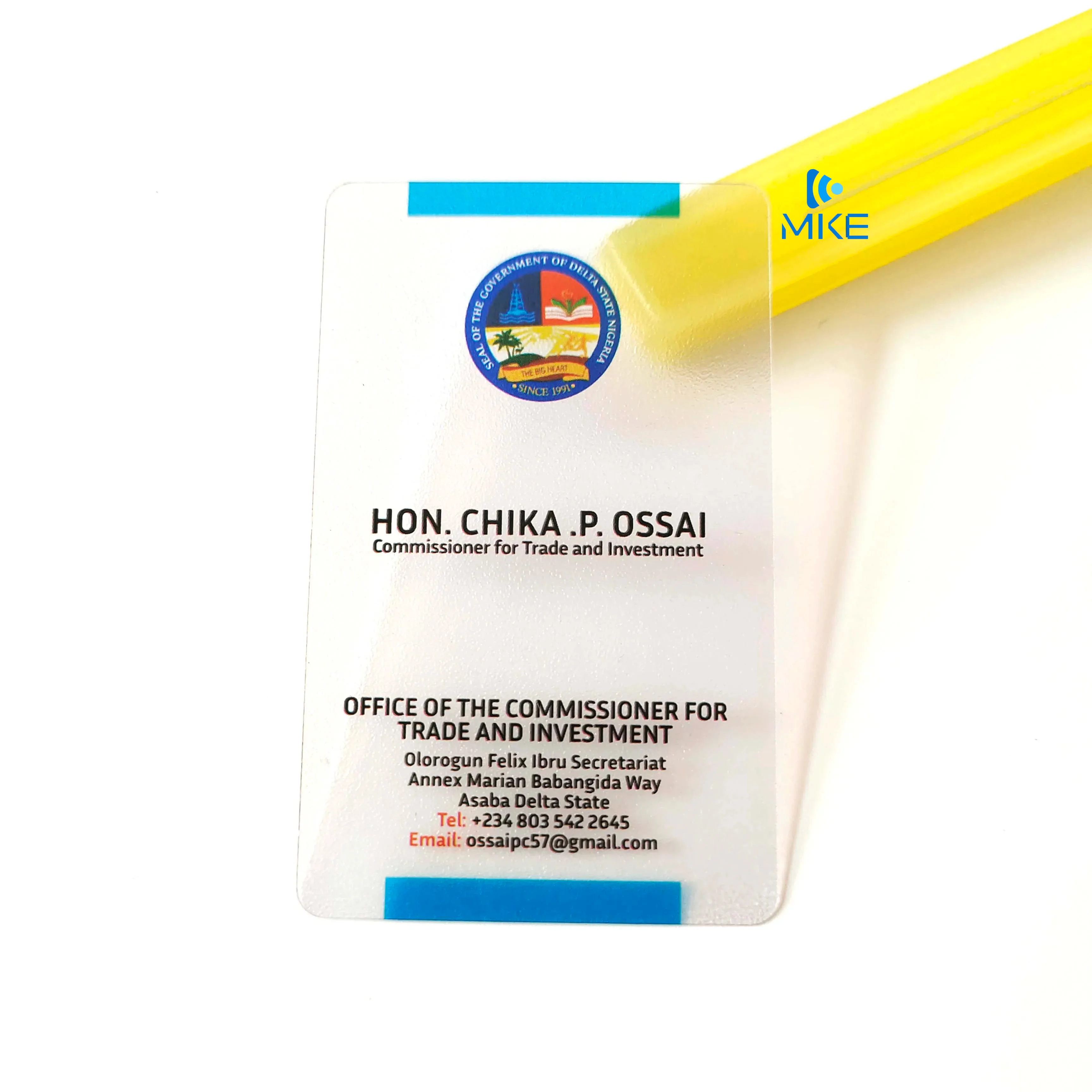 Gold stamping plastic pvc transparent cards