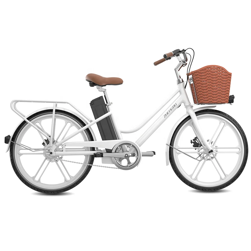 36V Cheap Electric Bike / 250W City Ebike / City Women Adult Step Through Electric Bicycle For Sale