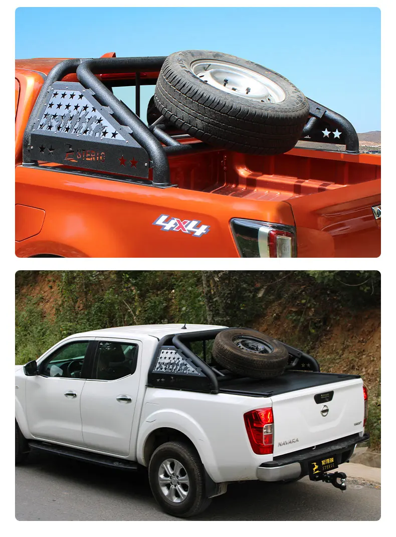 4x4 Off-Road Roll Bar for Ford Wildtrak Stainless Steel Sports Style Step Bar for Nissan F150 Navara NP300 Models