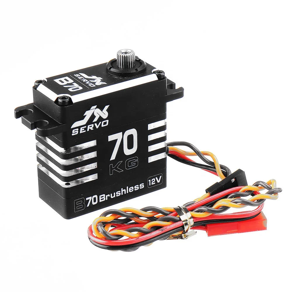 
JX Servo B70 HV 12V 70KG 180 degree Brushless Large Torque Metal Gear Digital Servo For RC Helicopter Car Truck 