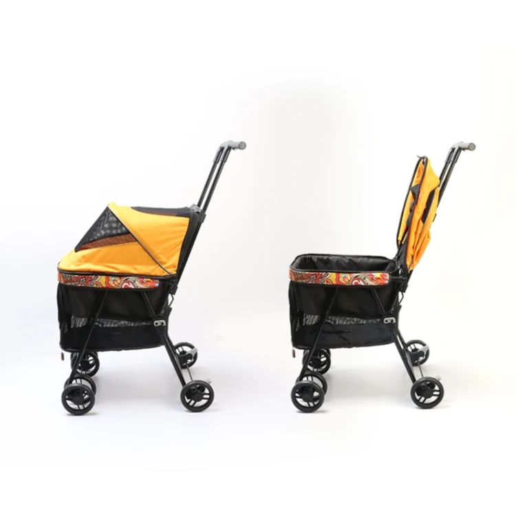 
Wholesale Travel Outdoor Folding Pet Stroller With Aluminum Alloy Frame 