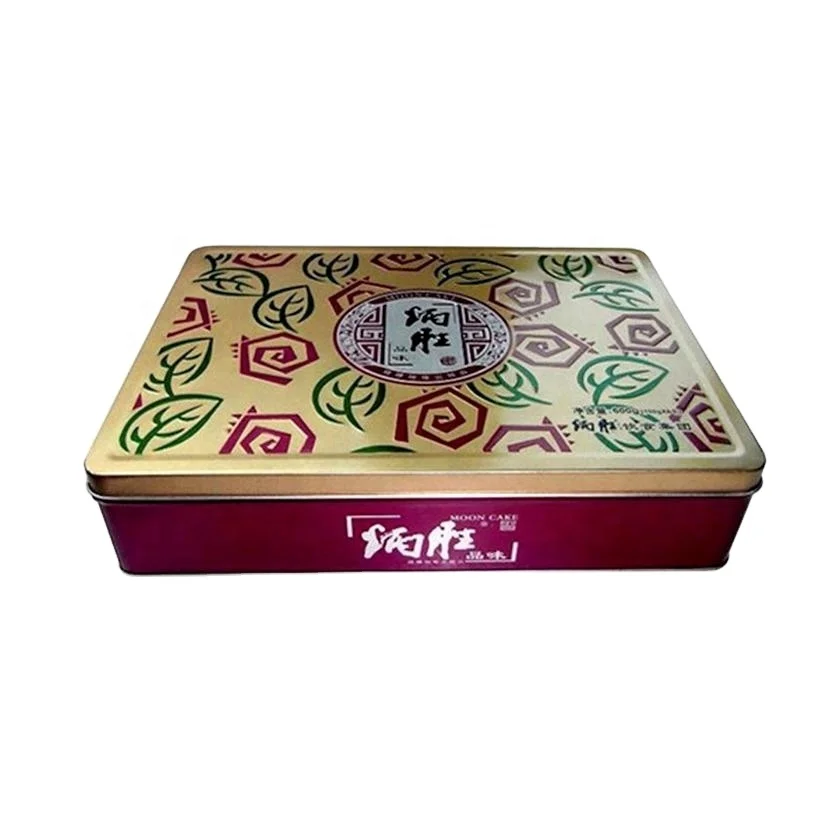 Customized moon cake tin box food packaging tin box