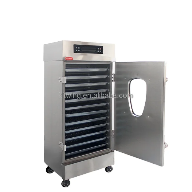 Professional Restaurant Kitchen Single Door 12 Trays Electric Gas Rice Steamer