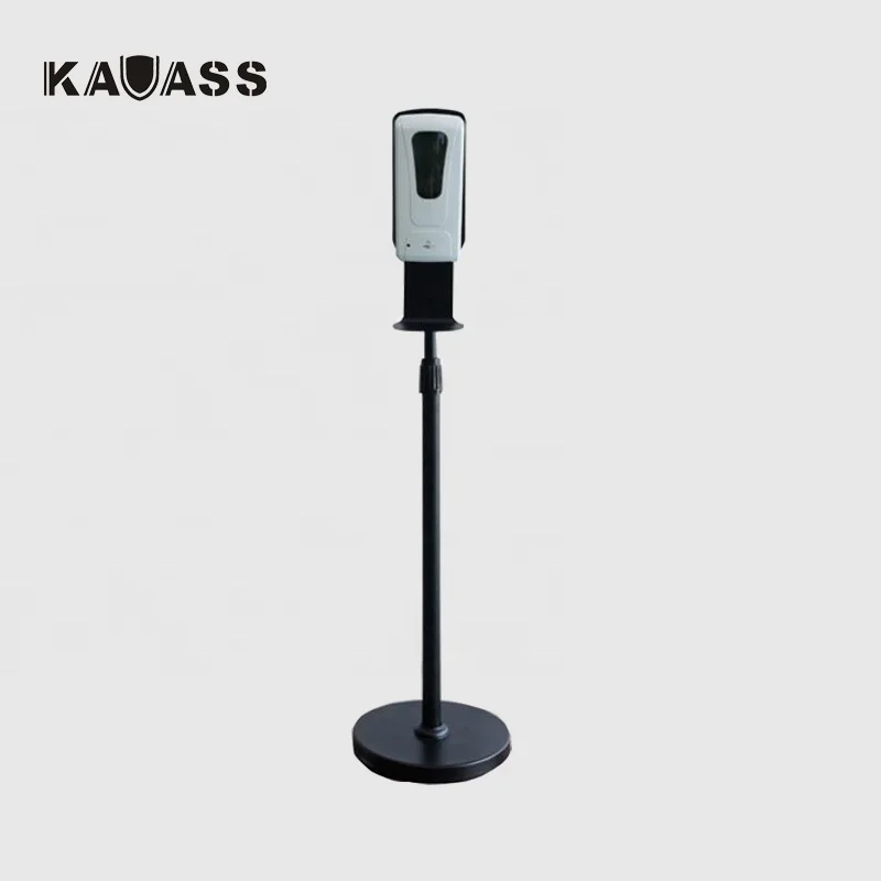 Stainless steel silver automatic hand sanitizer movable disinfection alcohol dispenser floor stand
