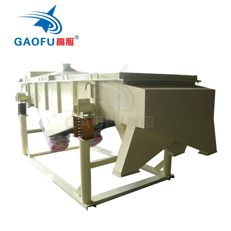 Gaofu 5-10 ton high efficiency vibration sifter silica sand screening rectangular linear vibrating screen machine