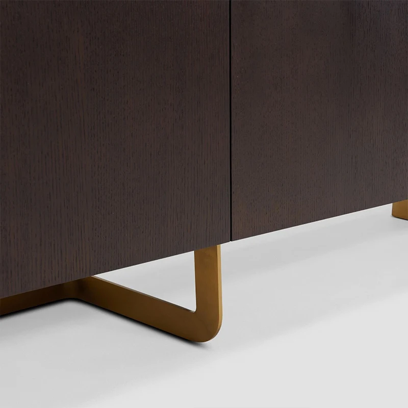 Итальянский столовый шкаф для ресторана современный простой легкий роскошный хранения с металлической краской