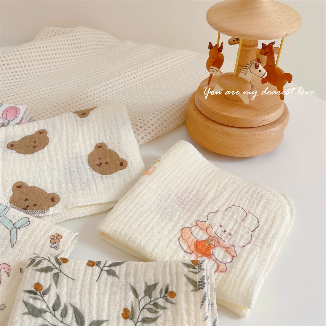 100%Cotton Baby Towel for Boys and Girls Ultra Soft and Absorbent Baby Bath Towel for Newborn