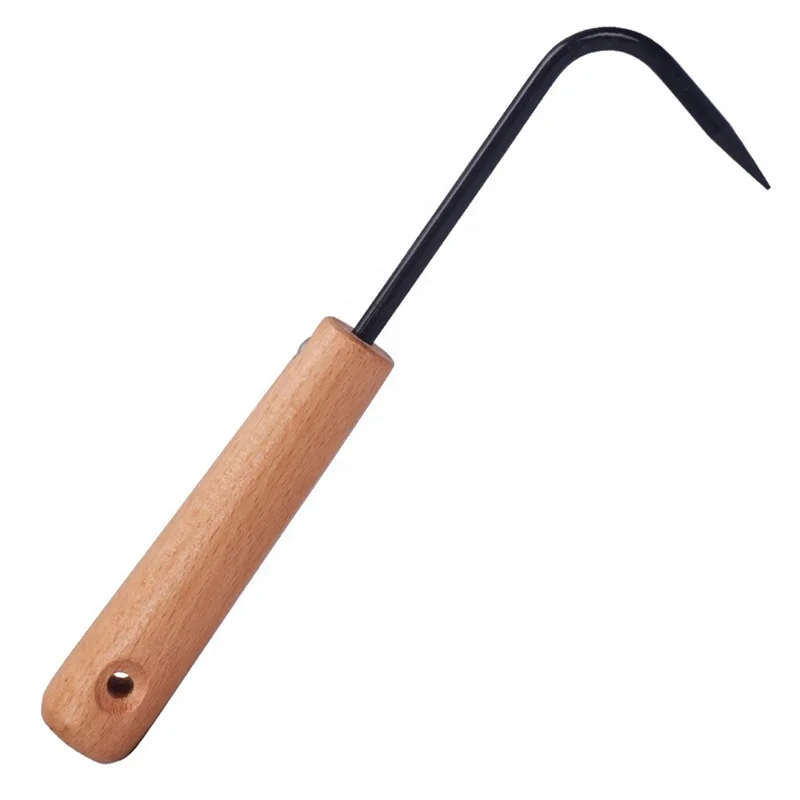 High quality Handle Weeder Garden hand Weeding Tool Garden Digging Cultivator Weed Remover Tool Single-Claw root Hook
