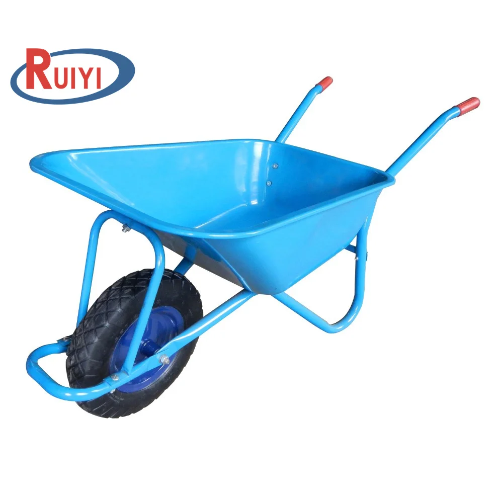 Concrete Buggy Barrow Wheel WB5009 Best-selling Metal Tray Garden Wheelbarrows