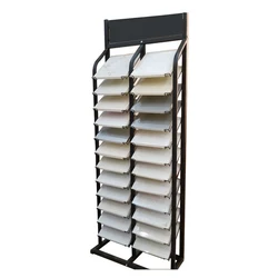 Ceramic Tile Sample Showroom Floor Display Stand Quality Metal Advertising Display Rack Metal Frame KT Board Advertising Carton