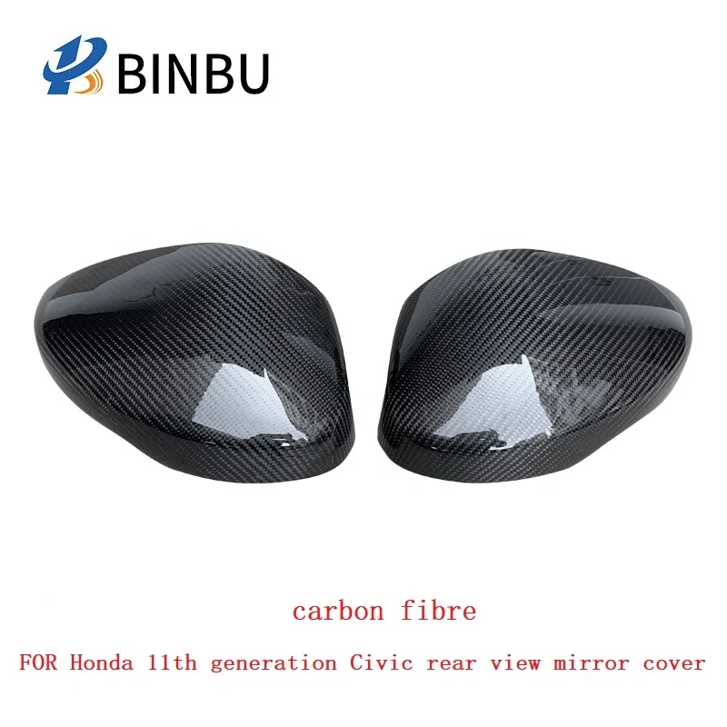 NEW 11th generation Civic lattice carbon fiber rearview For honda mirror cover Retrofit and upgrade mirror cover Kit