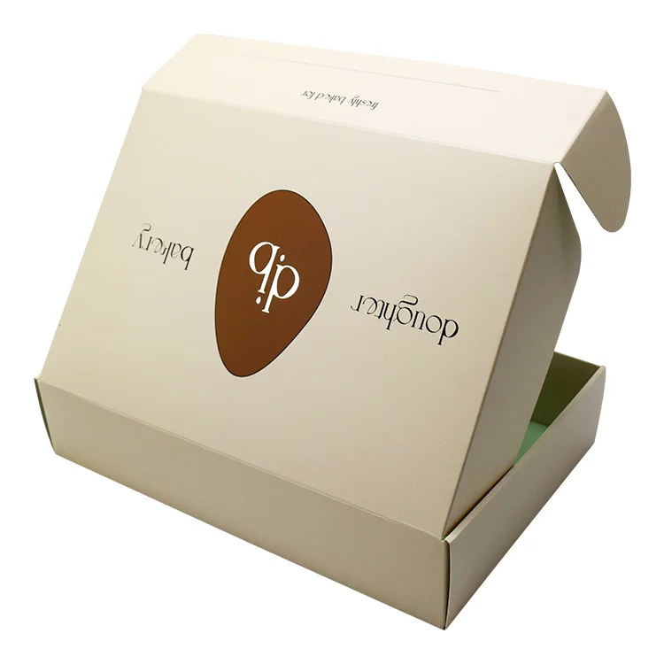 Factory Wholesale Customized Logo Cheap Baking Cake Paper Packaging Boxes for Baking Cakes Donuts Hamburgers Sandwich