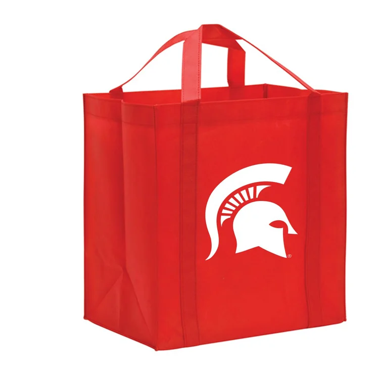 Оптовая продажа Пользовательский логотип многоразовый складной нетканый тотализатор, хозяйственная сумка для супермаркета