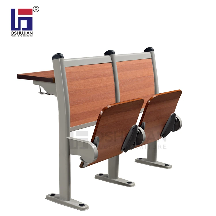 Cheap College Classroom Furniture Folding Step Chair and Desk