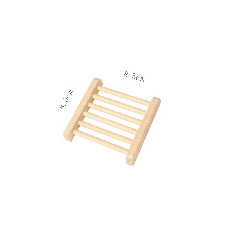 Eco-friendly Soap Box With Customized Logo Bathroom Shelf Bamboo Drain Soap Holder Wooden Reusable Soap Holder At Home Hotel