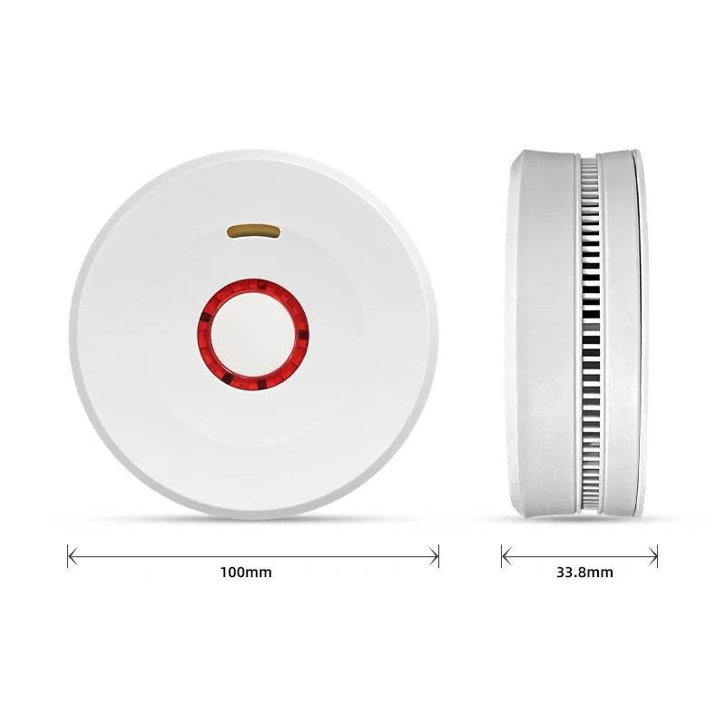Hot Sell Fire Bell Sounder Detection Wireless 85Db Smoke Leak Alarm Sensor Plastic Cover Fire Alarm Smoke Detector Manufacturer