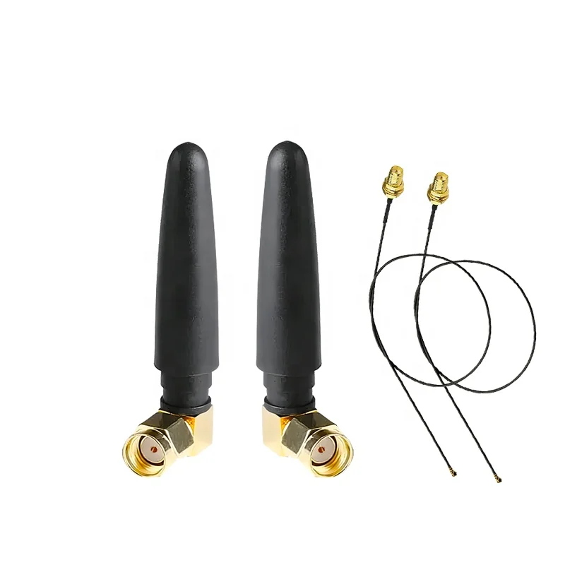 dual band wifi antenna 2.4g 5.8g sma mobile phone wifi right angle dipole rod communication antenna wifi 2.4ghz