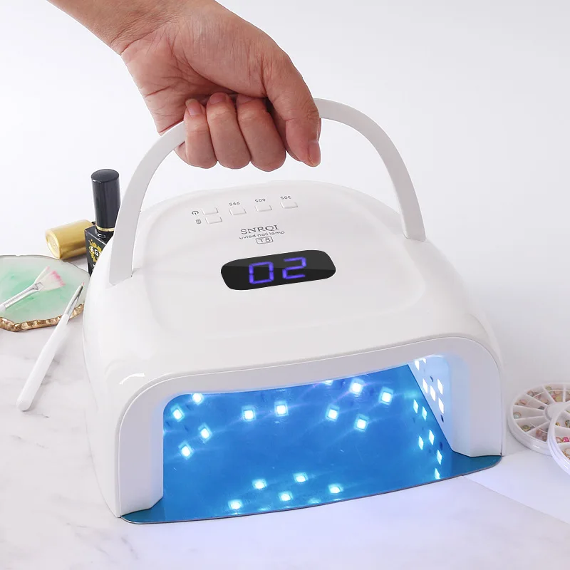 
2021 Amazon Hot Factory Direct Instagram Blogger Tiktok favous 60W Wireless Cordless UV Led Nail Lamp Rechargeable battery 