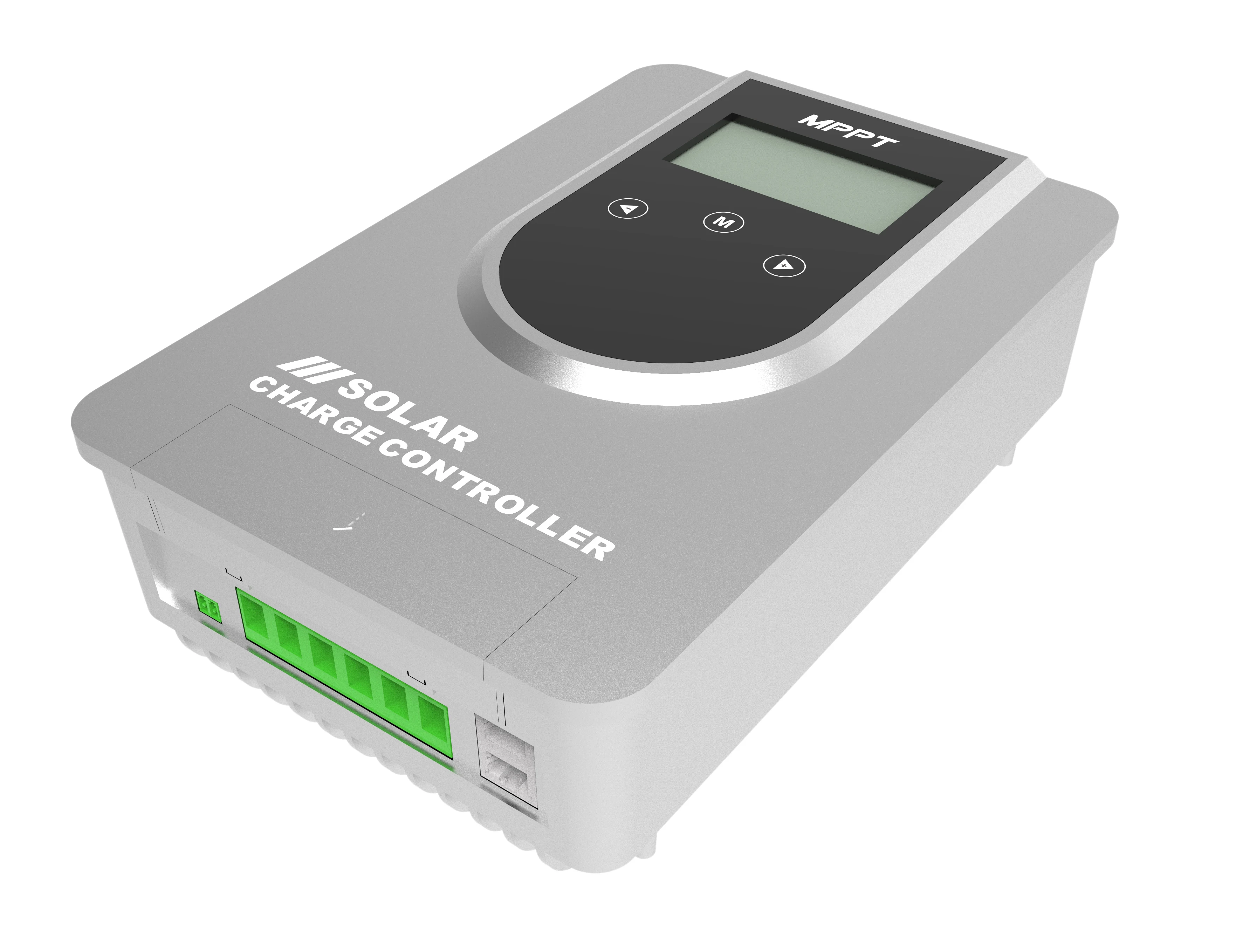 30a~60a Quality lithium battery solar regulator 12v 24v 36v 48v mppt solar charge controller display output usb