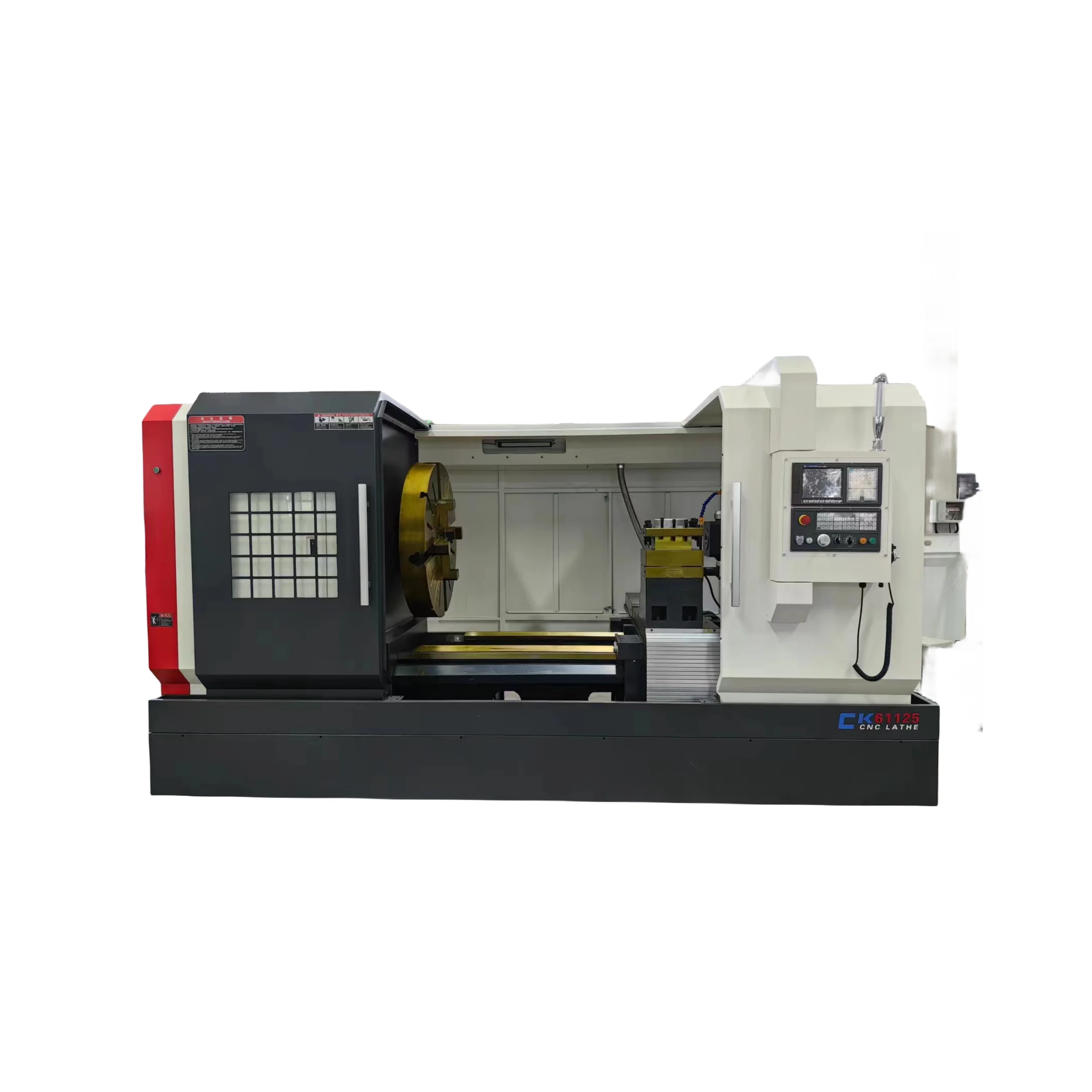 Сверхмощный универсальный плоский токарный станок с ЧПУ CK6136 металлический маленький горизонтальный бесступенчатая переменная скорость