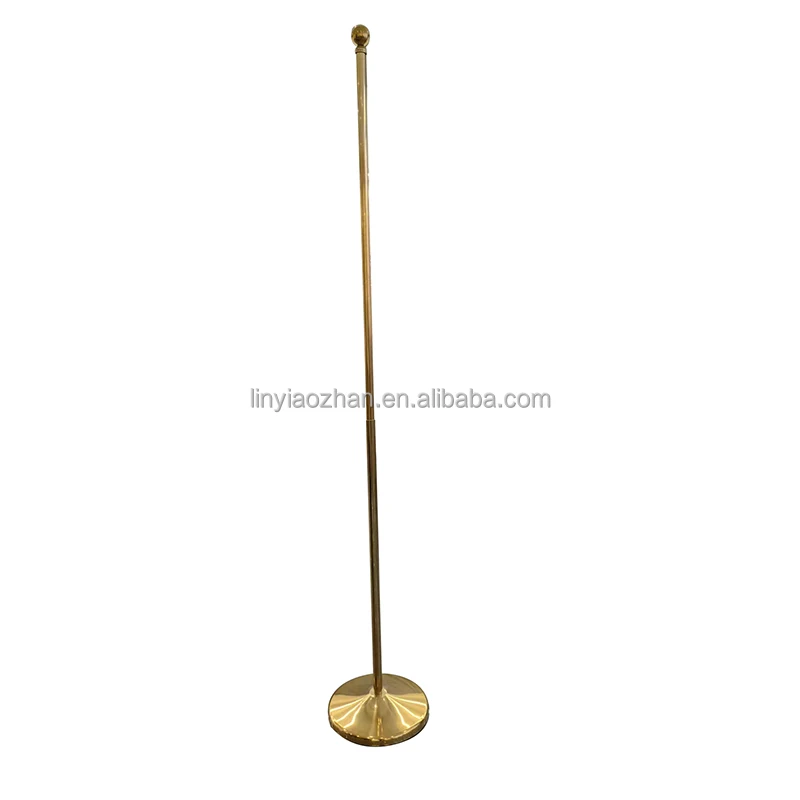 indoor standing flagpole High Quality 2m 2.6m 3m Table flag pole for conference office indoor flag pole with stand