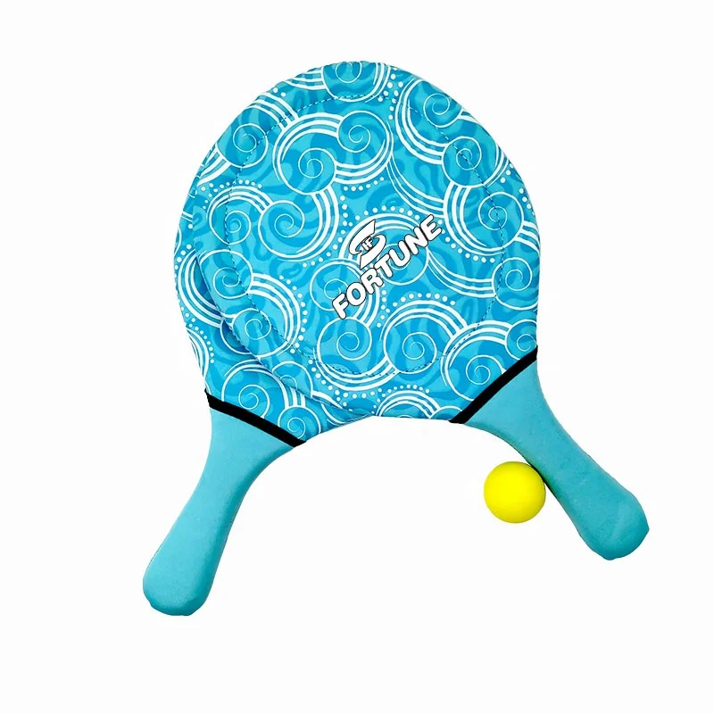 Low price with high quality beach toy set neoprene beach paddle with ball