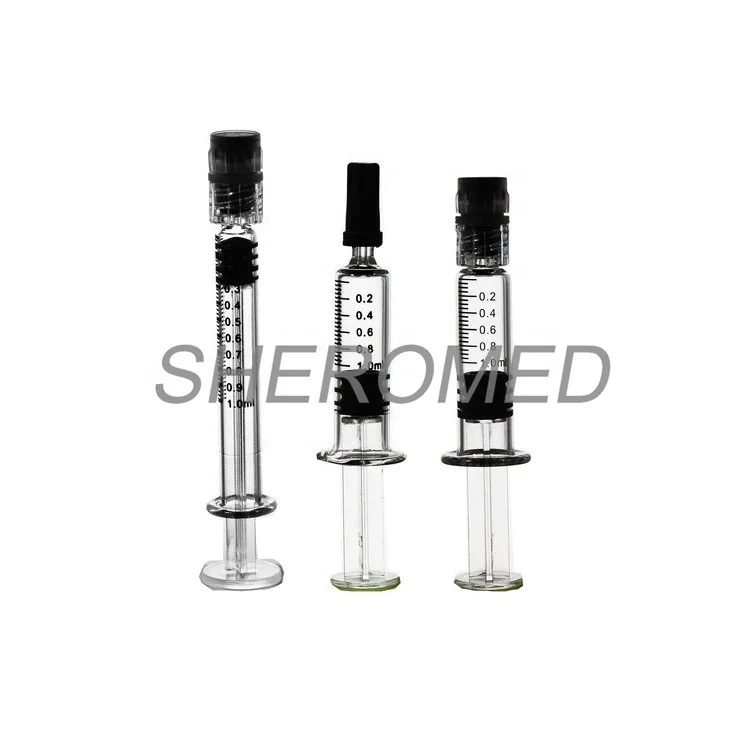1ML Glass medical Disposable Syringe