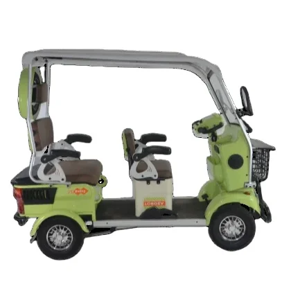 800W 1000W 1500W Drum Brake 60V 20AH 4 Wheels Mini Sightseeing Bus Electric Tricycles Vehicles for 3 Adult Passengers