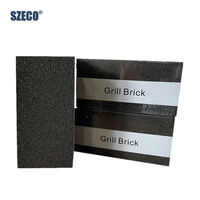 Restaurant Grade Foam Glass BBQ Cleaning Griddle Block (12-piece pack/case) Black Stone Baking Pan Cleaning Brick