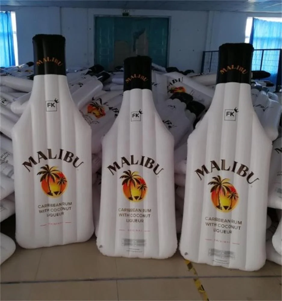 
Beer bottle inflatable air mattress bottle shaped floating lilo mattress 