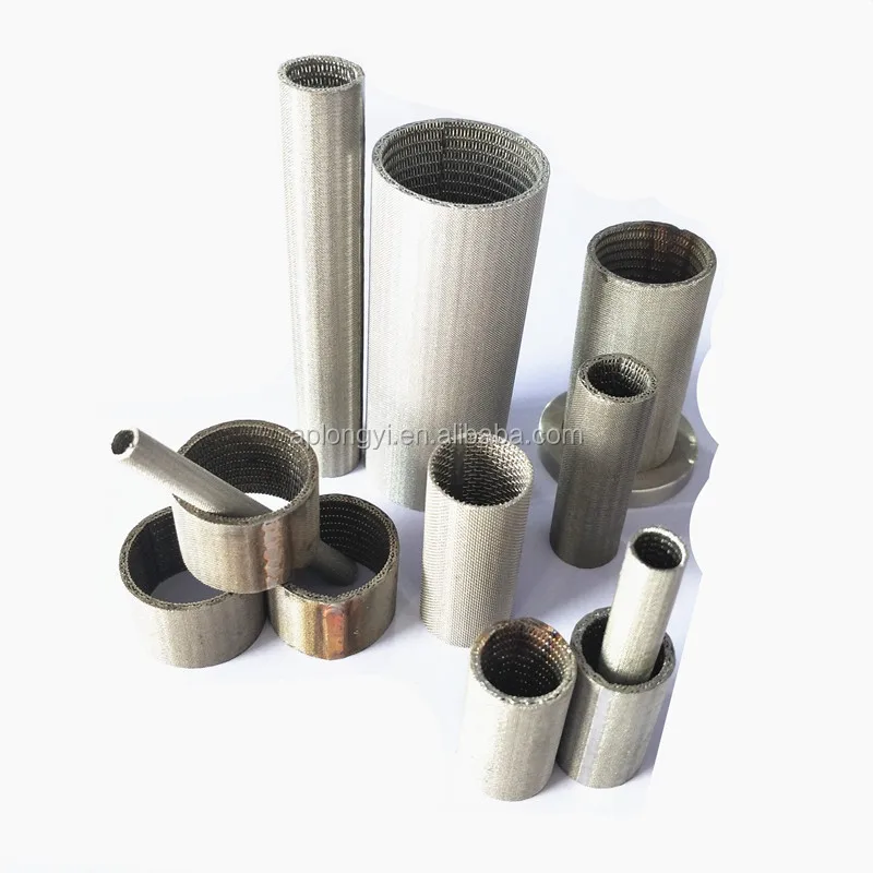 Multi-layer 2um 5 10 20 30 50 micron 316L stainless steel flameproof sintered mesh filter tube