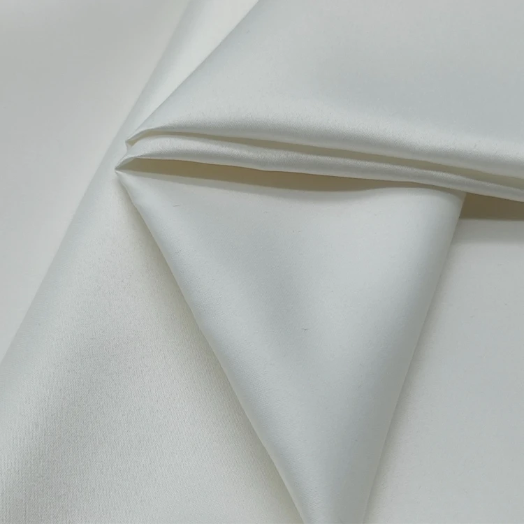 Explosive Models 100% Polyester Full Dull Silk Fabric White Satin Wedding  Satin for Pajamas