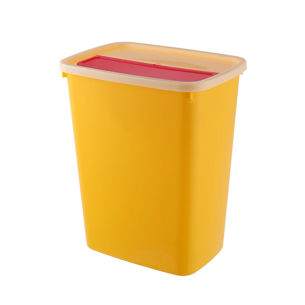Yellow sharps disposal container 5l sharp box medical waste container