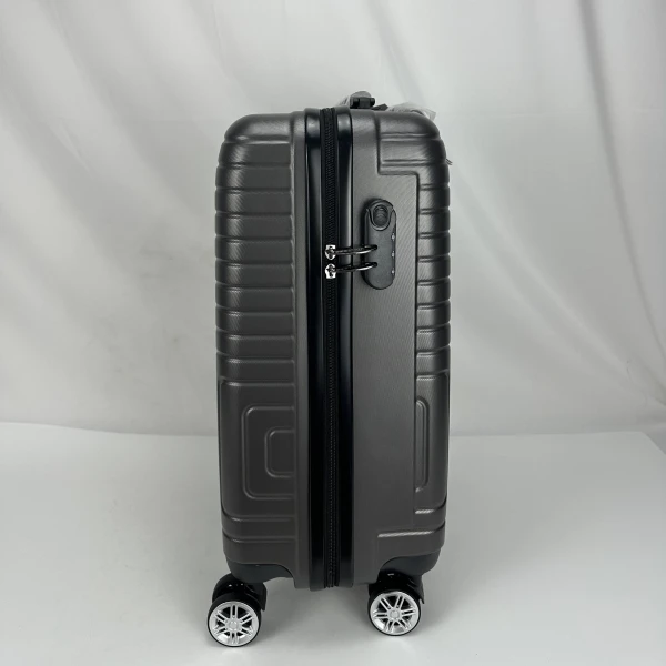 Expandable Luggage Sets with Double Spinner Wheels 3 Piece Hard Shell Suitcase Set for Short Trips and Long Travel Black Color